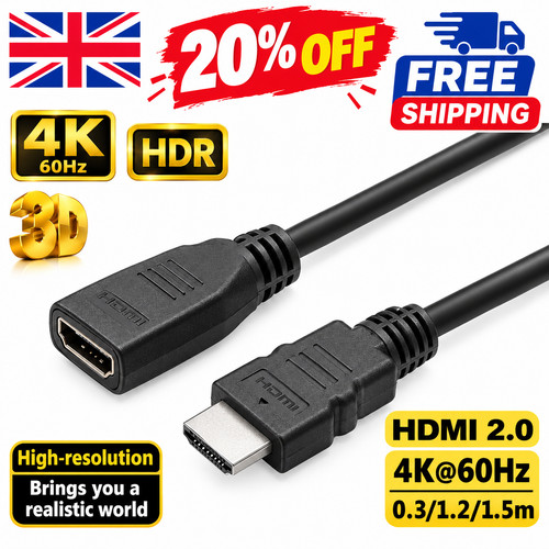 Hdmi extension cable male plug - male,