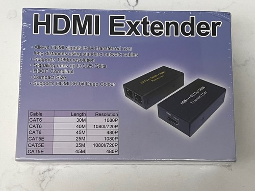 Hdmi extender over cat6 - over, cat6/cat5e