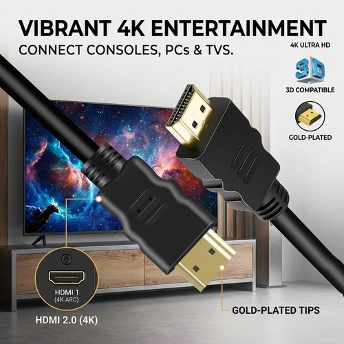 Hdmi cable high - speed, gold