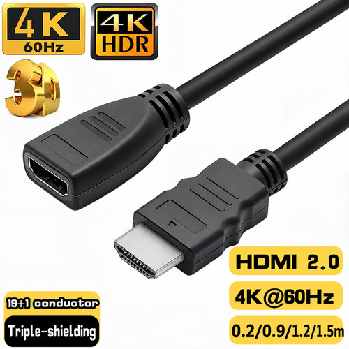 Hdmi extension cable male - male, plug